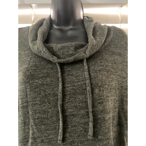 Tahari Olive Green Cowell Neck S Sweater - Picture 2 of 4